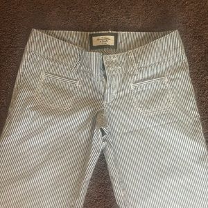 Abercrombie & Fitch blue pinstriped pants